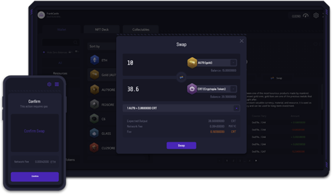 Cryptopia wallet swap graphic